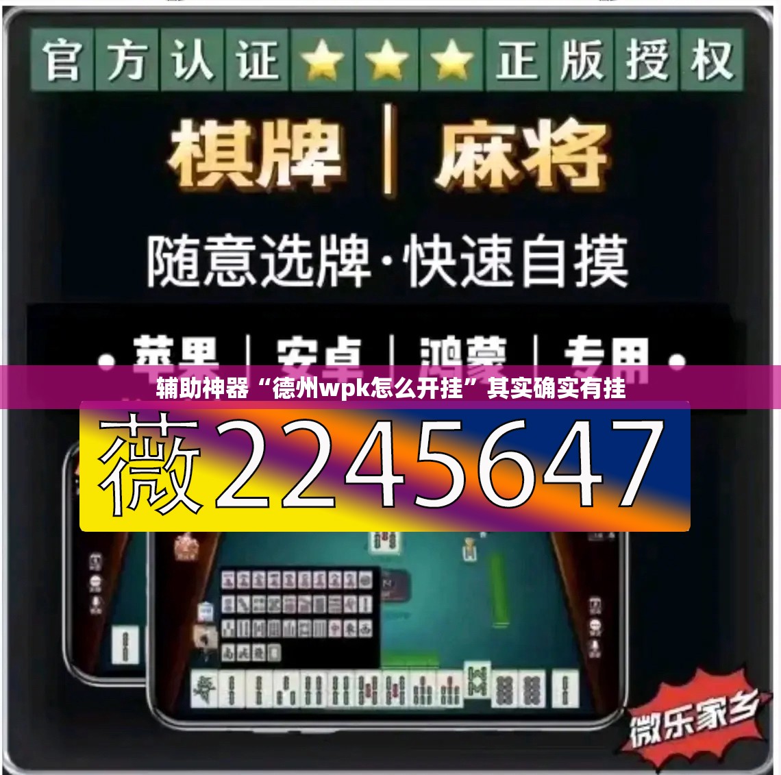 辅助神器“德州wpk怎么开挂”其实确实有挂