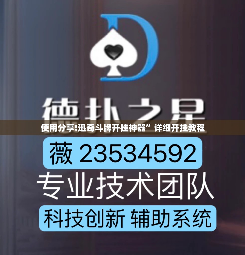 使用分享!迅奇斗牌开挂神器	”详细开挂教程
