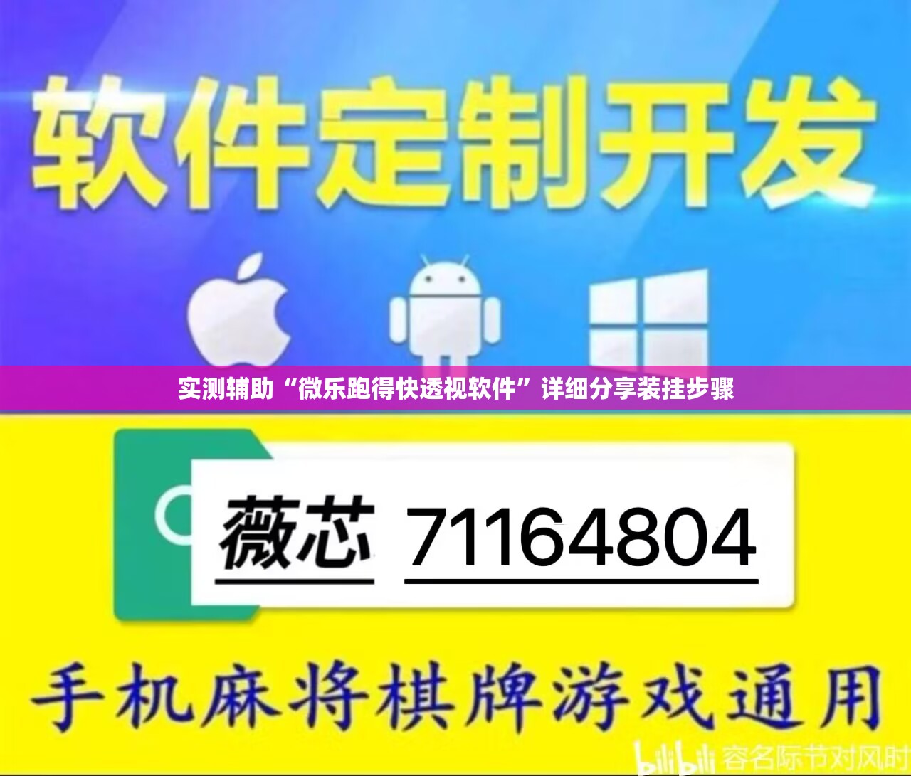 实测辅助“微乐跑得快透视软件”详细分享装挂步骤