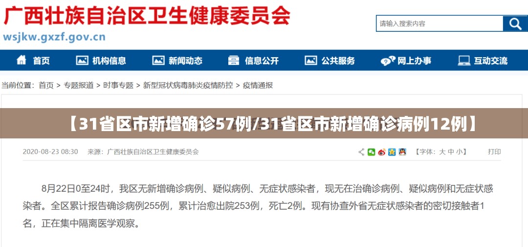 【31省区市新增确诊57例/31省区市新增确诊病例12例】