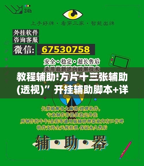 教程辅助!方片十三张辅助(透视)”开挂辅助脚本+详细开挂安装教程
