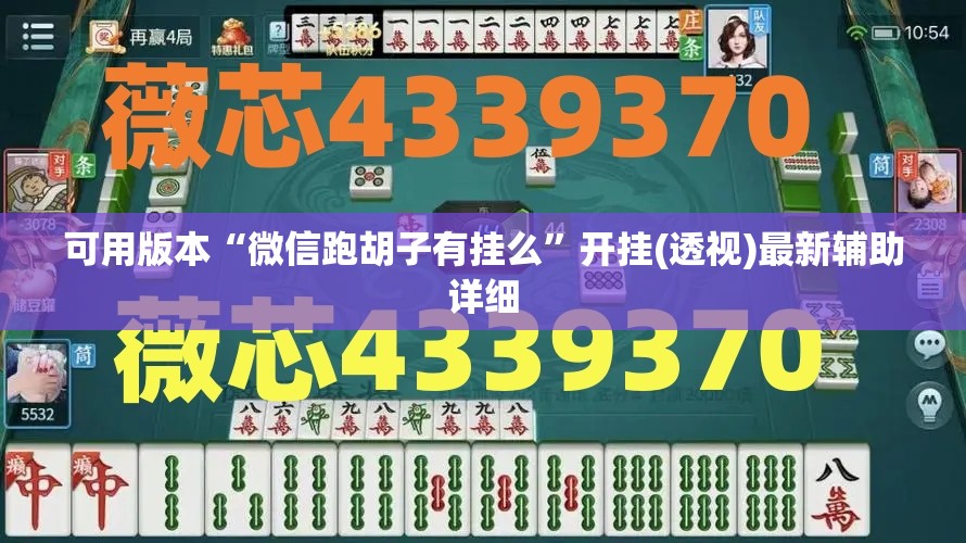 可用版本“微信跑胡子有挂么”开挂(透视)最新辅助详细
