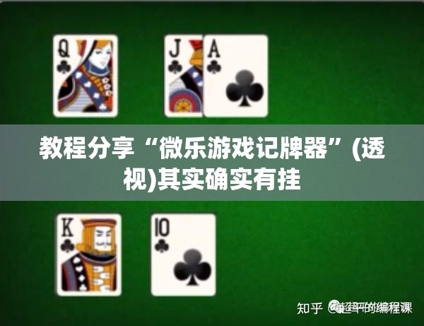 教程分享“微乐游戏记牌器”(透视)其实确实有挂