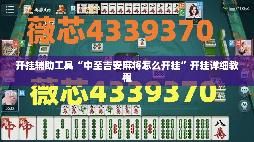 开挂辅助工具“中至吉安麻将怎么开挂”开挂详细教程