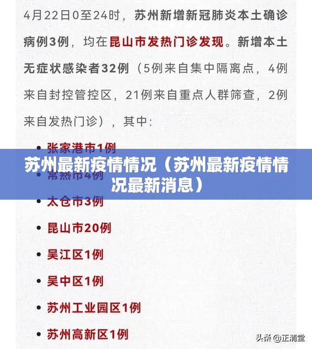 苏州最新疫情情况(苏州最新疫情情况最新消息) 苏州最新疫情情况(苏州最新疫情情况最新消息)