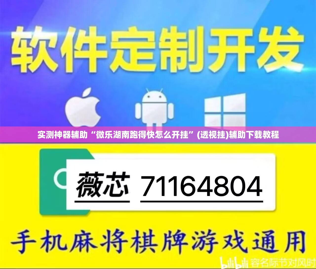实测神器辅助“微乐湖南跑得快怎么开挂	”(透视挂)辅助下载教程