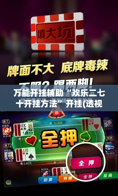 万能开挂辅助“欢乐二七十开挂方法”开挂(透视)最新辅助详细