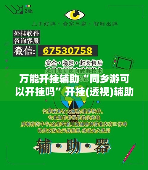 万能开挂辅助“同乡游可以开挂吗”开挂(透视)辅助神器
