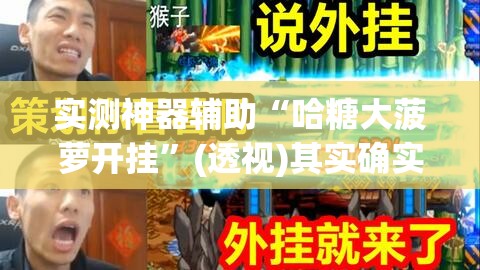 实测神器辅助“哈糖大菠萝开挂”(透视)其实确实有挂