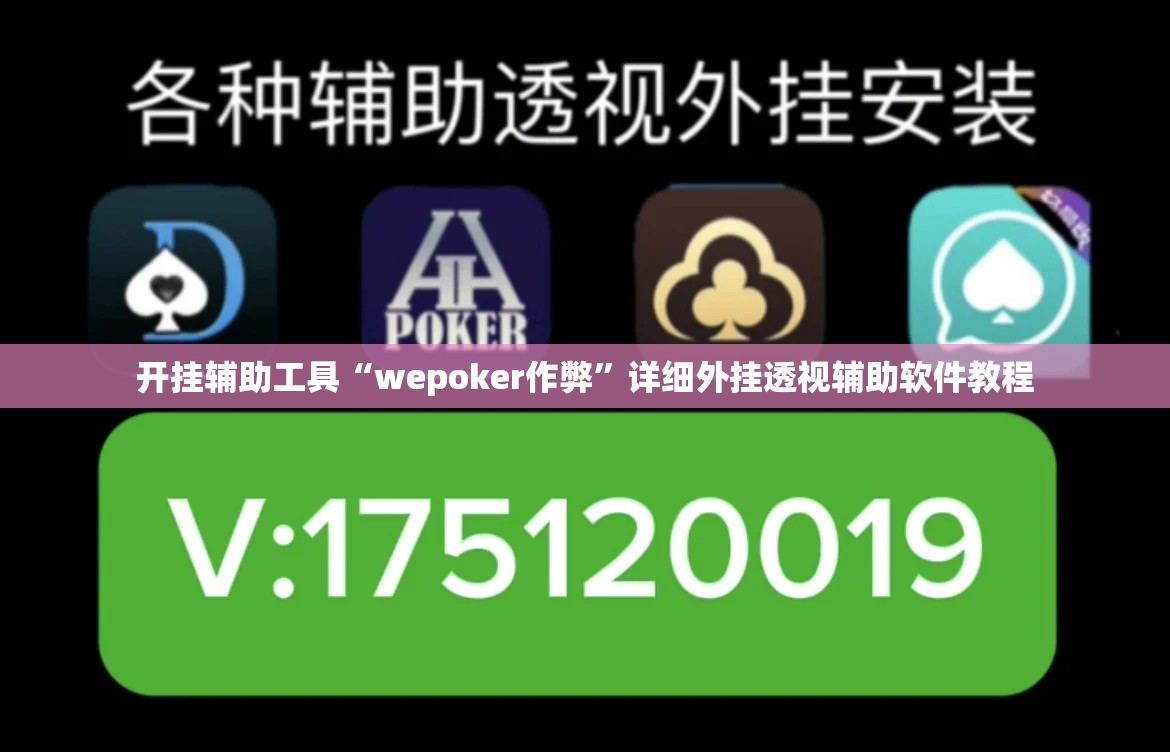 开挂辅助工具“wepoker作弊	”详细外挂透视辅助软件教程
