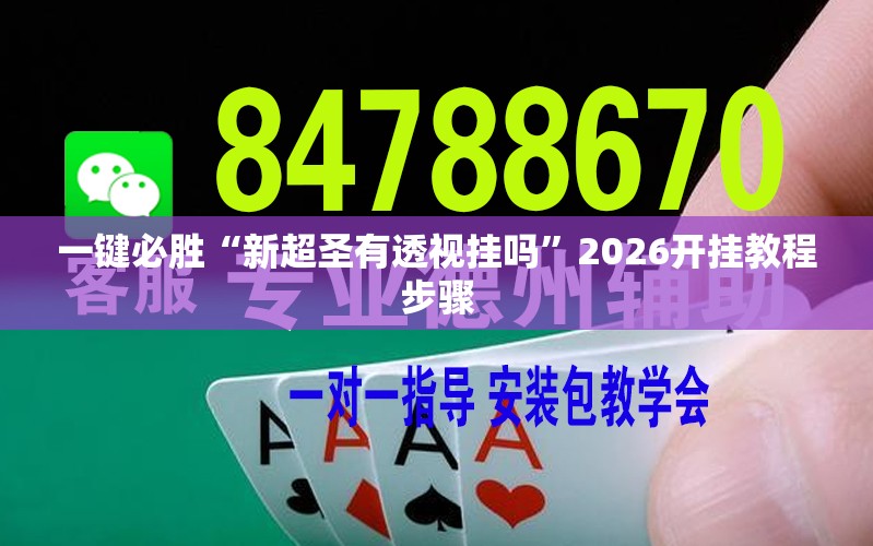 一键必胜“新超圣有透视挂吗”2026开挂教程步骤