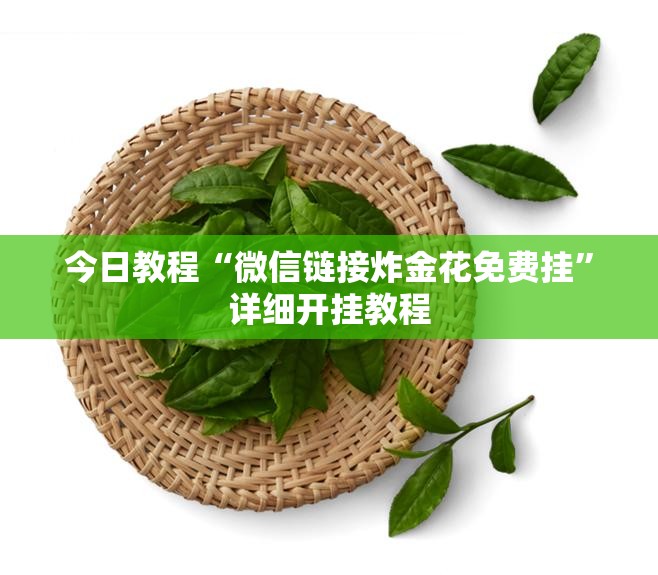 今日教程“微信链接炸金花免费挂	”详细开挂教程