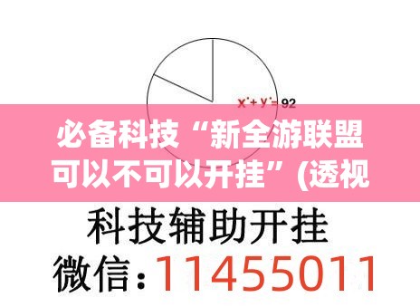 必备科技“新全游联盟可以不可以开挂”(透视挂)辅助下载教程