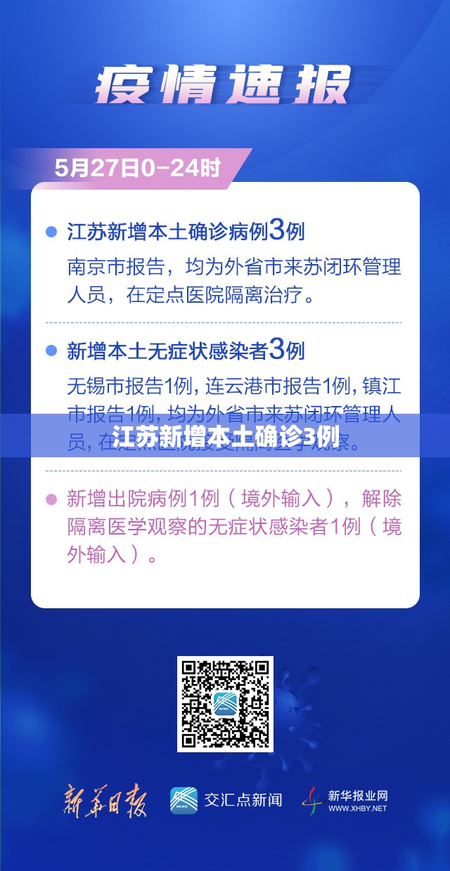 江苏新增本土确诊3例	、无症状21例:江苏昨日新增本土确诊47例