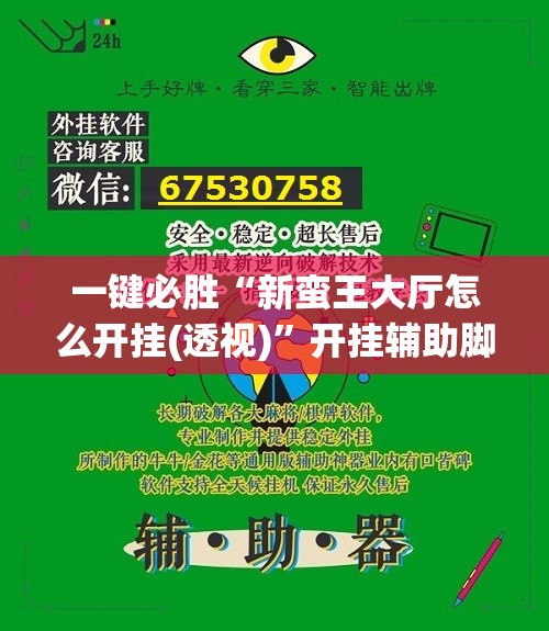 一键必胜“新蛮王大厅怎么开挂(透视)”开挂辅助脚本+详细开挂安装教程