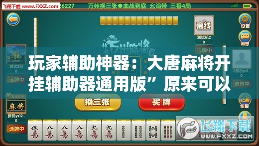 玩家辅助神器：大唐麻将开挂辅助器通用版	”原来可以开挂