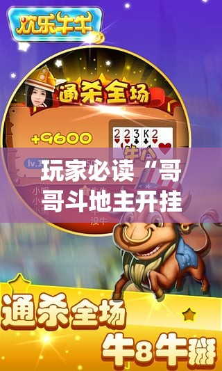玩家必读“哥哥斗地主开挂辅助器通用版”(透视)其实确实有挂
