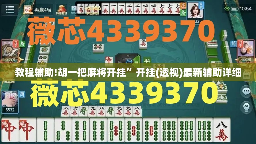 教程辅助!胡一把麻将开挂	”开挂(透视)最新辅助详细