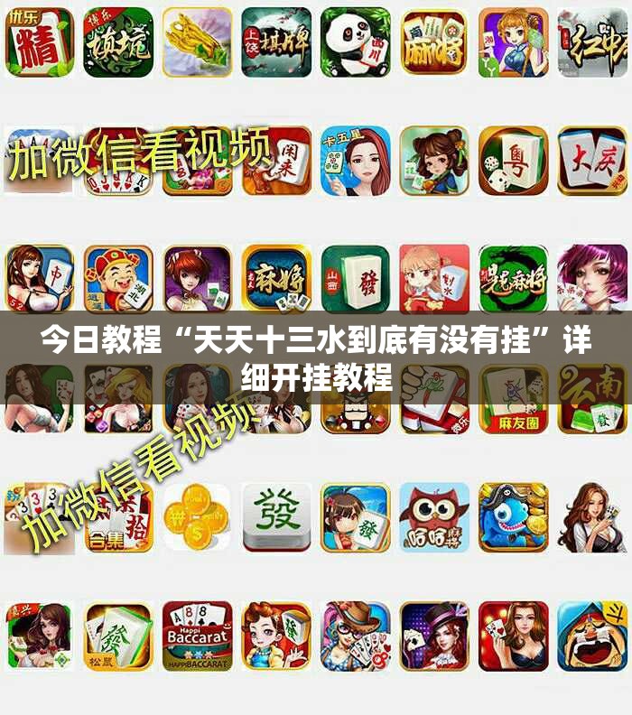 今日教程“天天十三水到底有没有挂”详细开挂教程