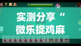 实测分享“微乐捉鸡麻将开挂辅助器通用版(透视)”开挂辅助脚本+详细开挂安装教程