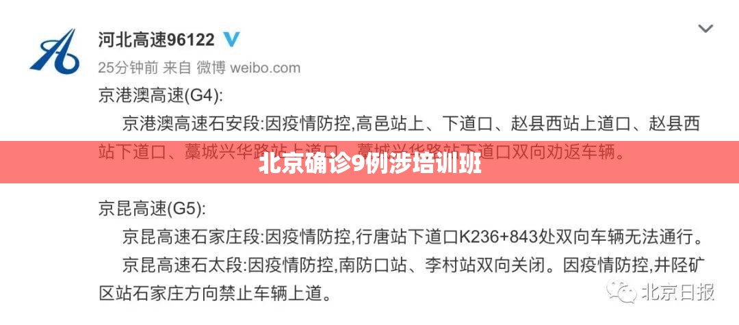 北京确诊9例涉培训班/北京感染
