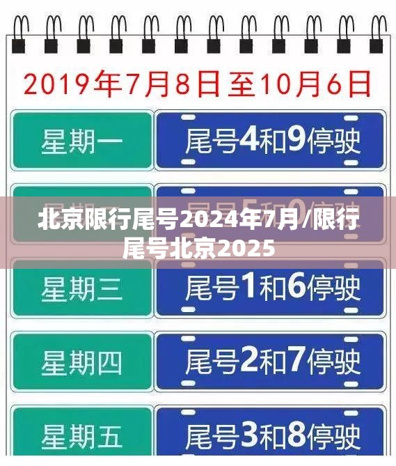 北京限行尾号2024年7月/限行尾号北京2025