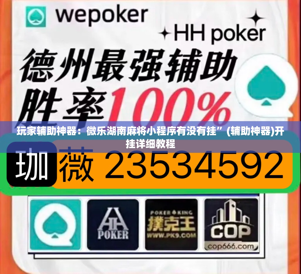 玩家辅助神器：微乐湖南麻将小程序有没有挂”(辅助神器)开挂详细教程