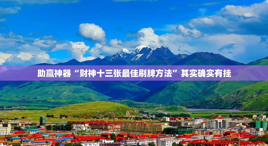 助赢神器“财神十三张最佳刷牌方法”其实确实有挂