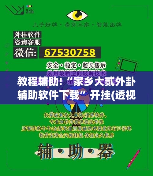 教程辅助!“家乡大贰外卦辅助软件下载	”开挂(透视)辅助教程