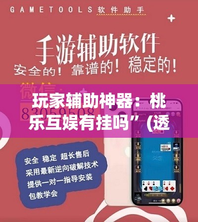 玩家辅助神器：桃乐互娱有挂吗”(透视挂)辅助下载教程