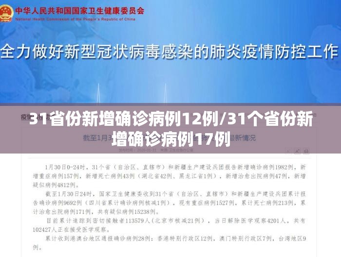 31省份新增确诊病例12例/31个省份新增确诊病例17例