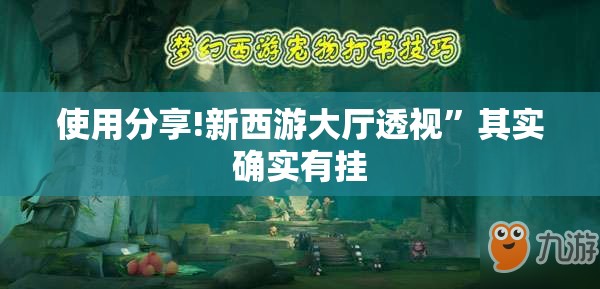 使用分享!新西游大厅透视”其实确实有挂