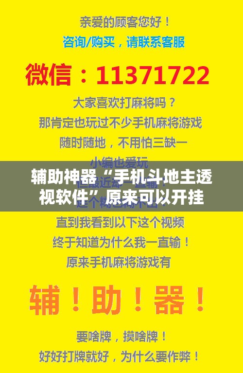 辅助神器“手机斗地主透视软件	”原来可以开挂