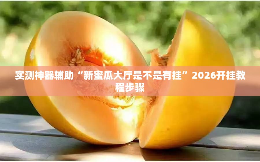 实测神器辅助“新蜜瓜大厅是不是有挂”2026开挂教程步骤