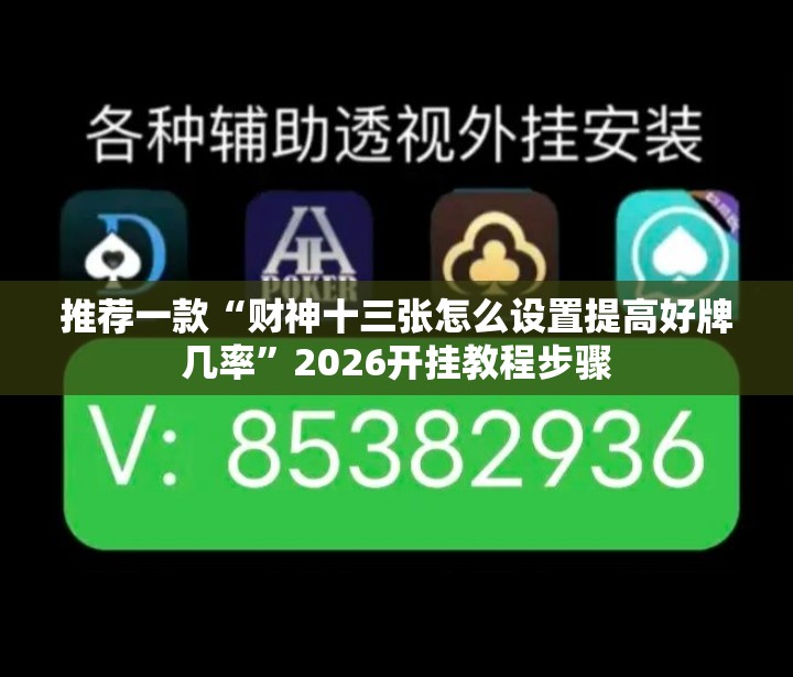 推荐一款“财神十三张怎么设置提高好牌几率”2026开挂教程步骤