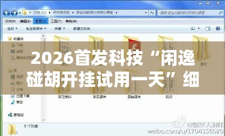 2026首发科技“闲逸碰胡开挂试用一天	”细辅助教程分享