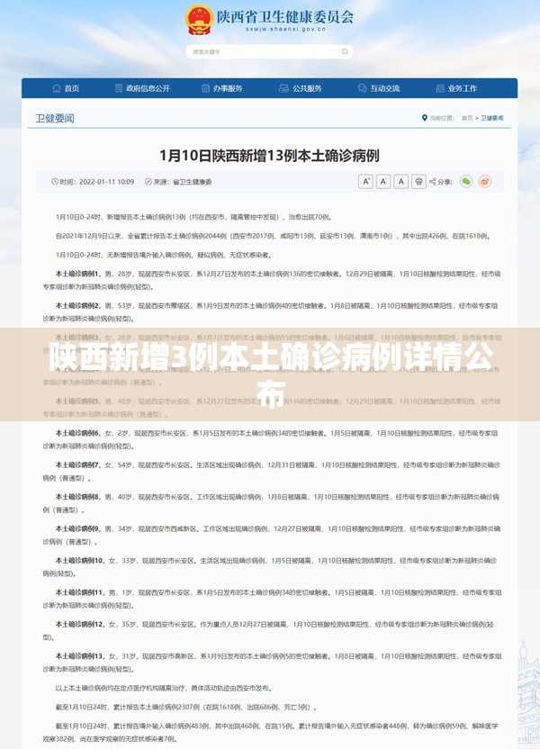 陕西新增3例本土确诊病例详情公布/陕西新增1本土病例是哪个城市的