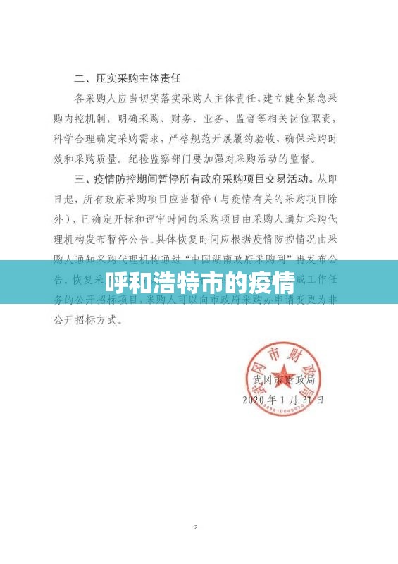 【呼和浩特市的疫情/呼和浩特市疫情期间紧急采购邀请招标】