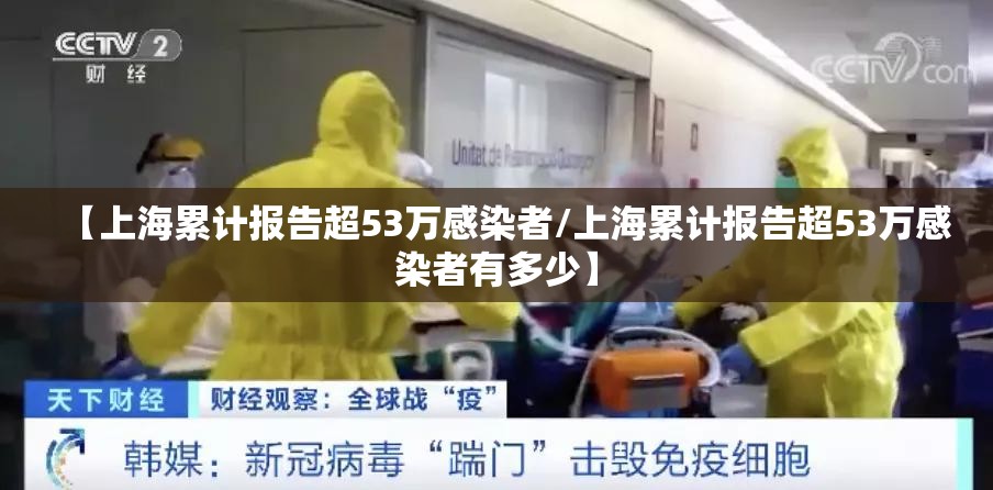 【上海累计报告超53万感染者/上海累计报告超53万感染者有多少】