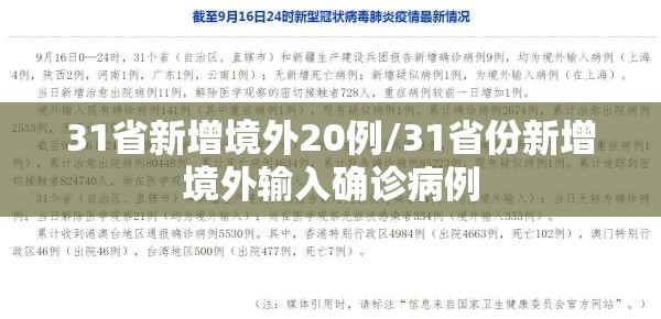 31省新增境外20例/31省份新增境外输入确诊病例