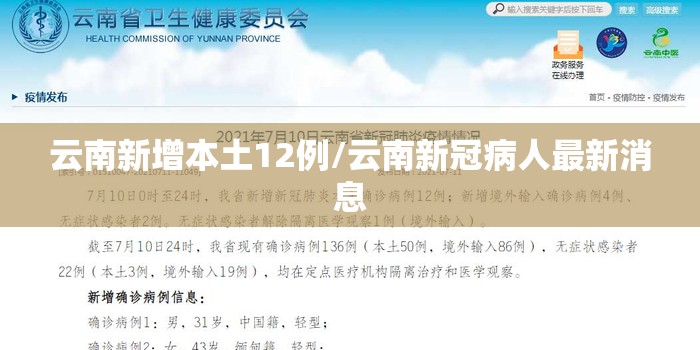 云南新增本土12例/云南新冠病人最新消息